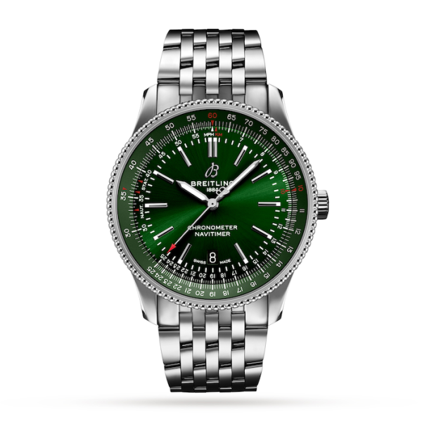 Breitling Navitimer Men Automatic Green Stainless Steel Watch A17326361L1A1 - Bestter Watches