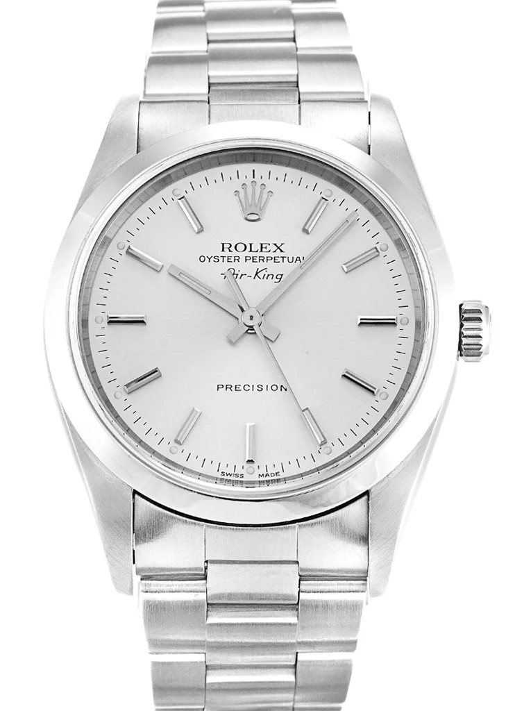 Rolex Air-King 34mm Silver Dial 14000M - Bestter Watches