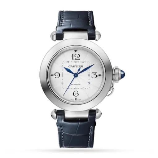 Cartier Pasha de Cartier Women Automatic Silver Alligator Watch WSPA0012 - Bestter Watches