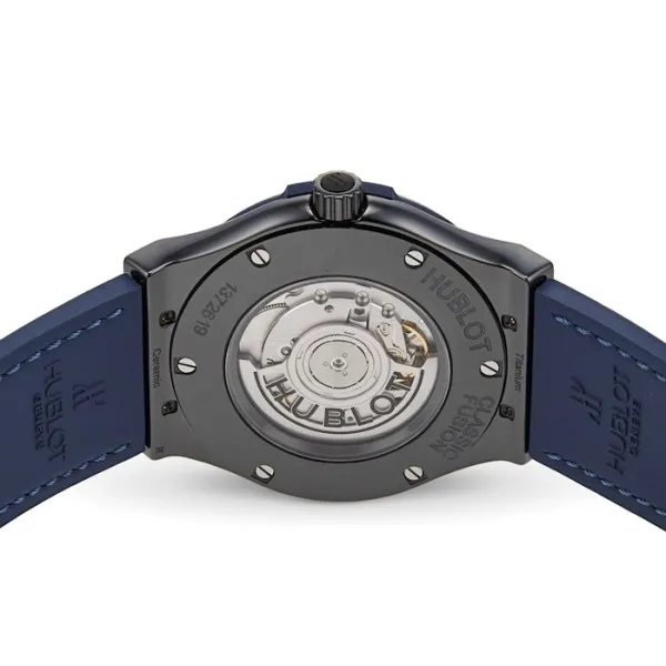 Hublot Classic Fusion Men Automatic Blue Rubber and Alligator Watch 511.CM.7170.LR - Bestter Watches