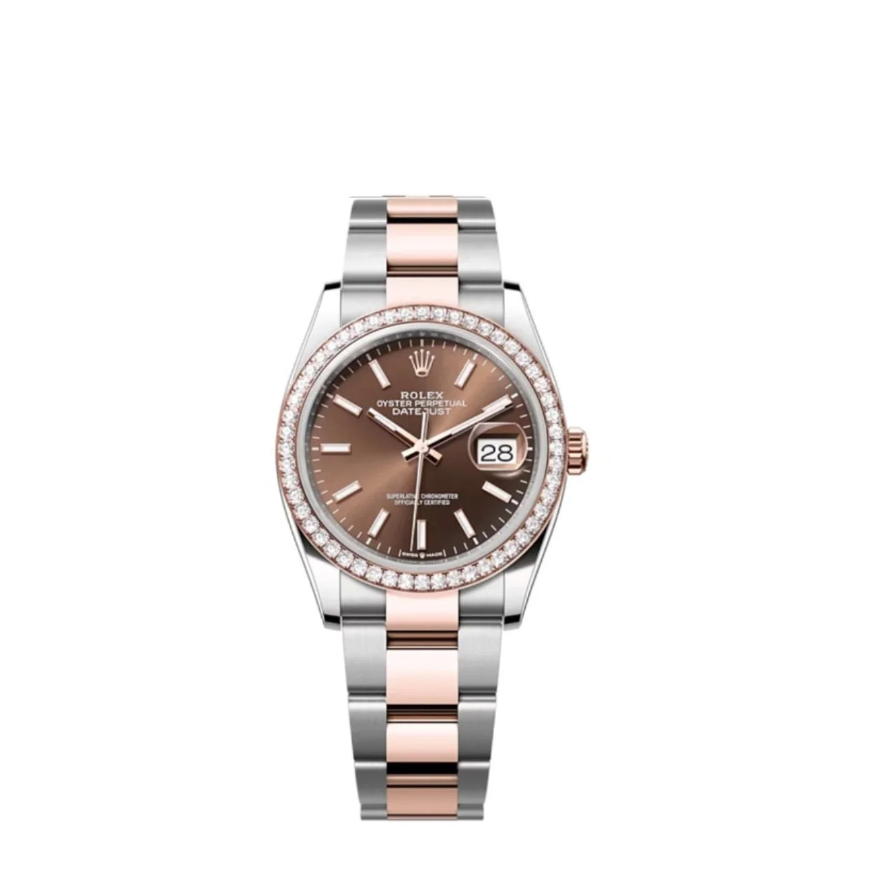 Superclone Rolex Datejust 36 mm Chocolate Dial 126281RBR - Bestter Watches