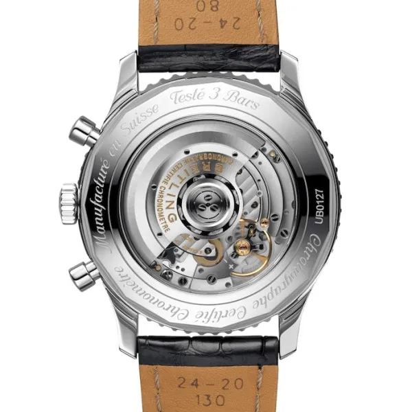 Breitling Navitimer Men Automatic Black Leather Watch UB0127211B1P2 - Bestter Watches