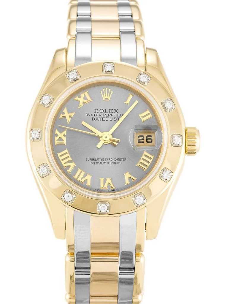 Rolex Pearlmaster 28mm Rhodium Dial 80318 - Bestter Watches