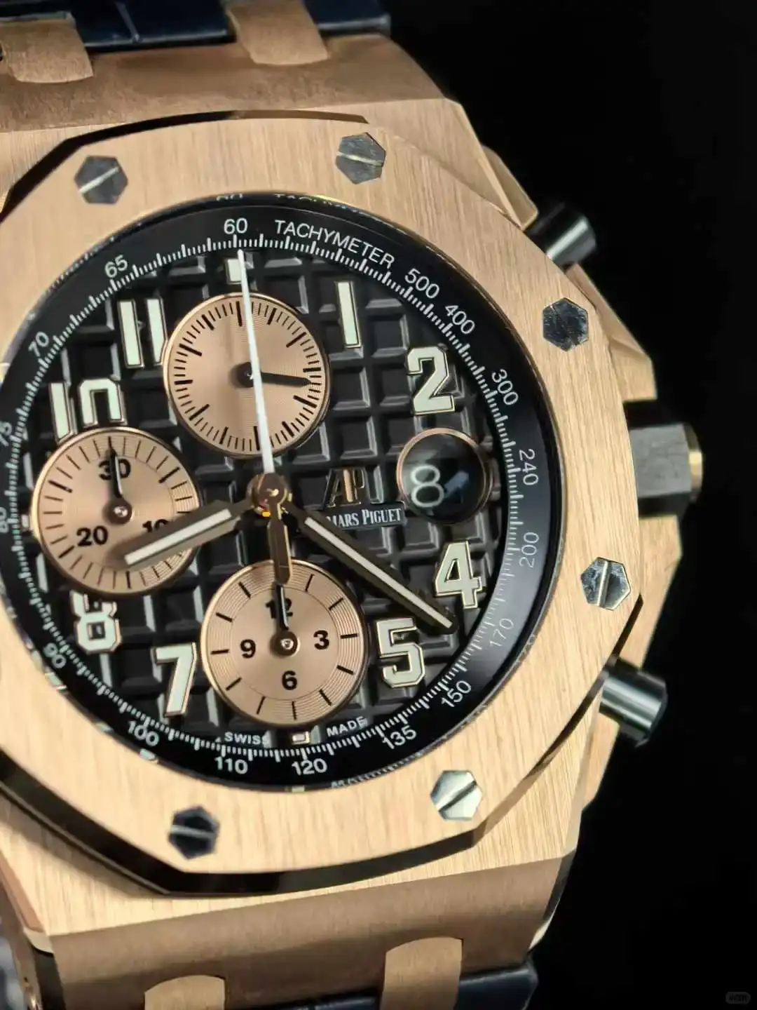 Audemars Piguet Royal Oak Offshore Selfwinding Chronograph Black, Gold 26470OR.OO.A002CR.02 - Bestter Watches