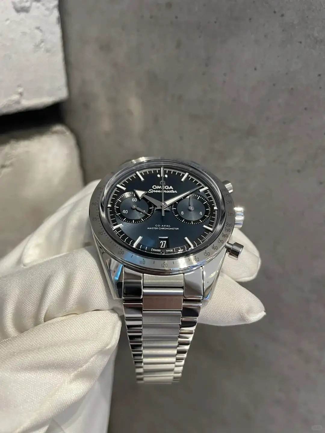 Omega Speedmaster Men Automatic Blue Stainless Steel Watch O33210415103001 - Bestter Watches