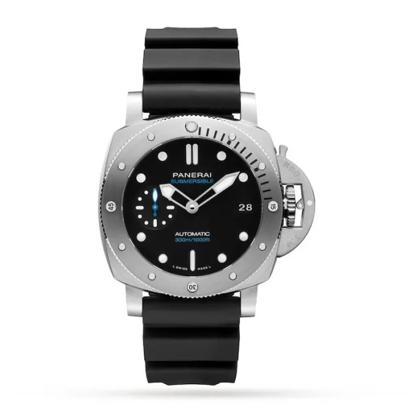 Panerai Submersible Men Automatic Black Rubber Watch PAM00973 - Bestter Watches