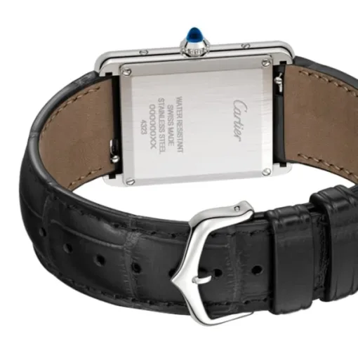 Cartier Tank Must Women Quartz Black Alligator Watch WSTA0072 - Bestter Watches