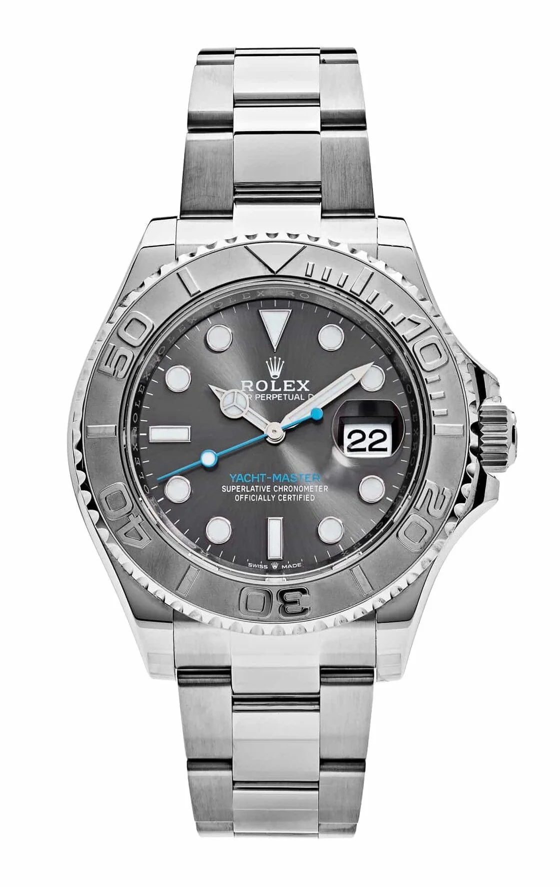 Superclone Rolex Yacht-Master Rhodium Dial 126622 40mm - Bestter Watches