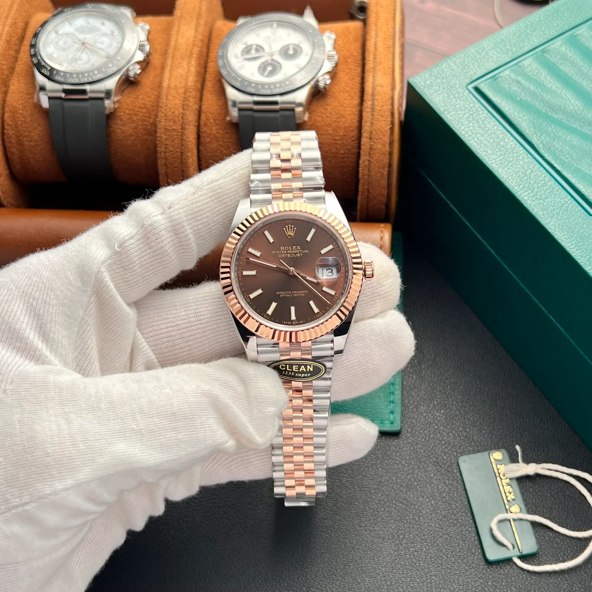 Superclone Rolex Datejust 41 mm Chocolate Dial 126331 Jubilee - Bestter Watches