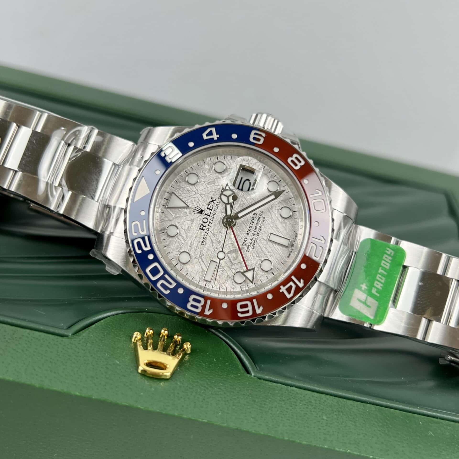 Superclone Rolex GMT-Master II Meteorite Dial 126719BLRO  Superman  Oyster - Bestter Watches