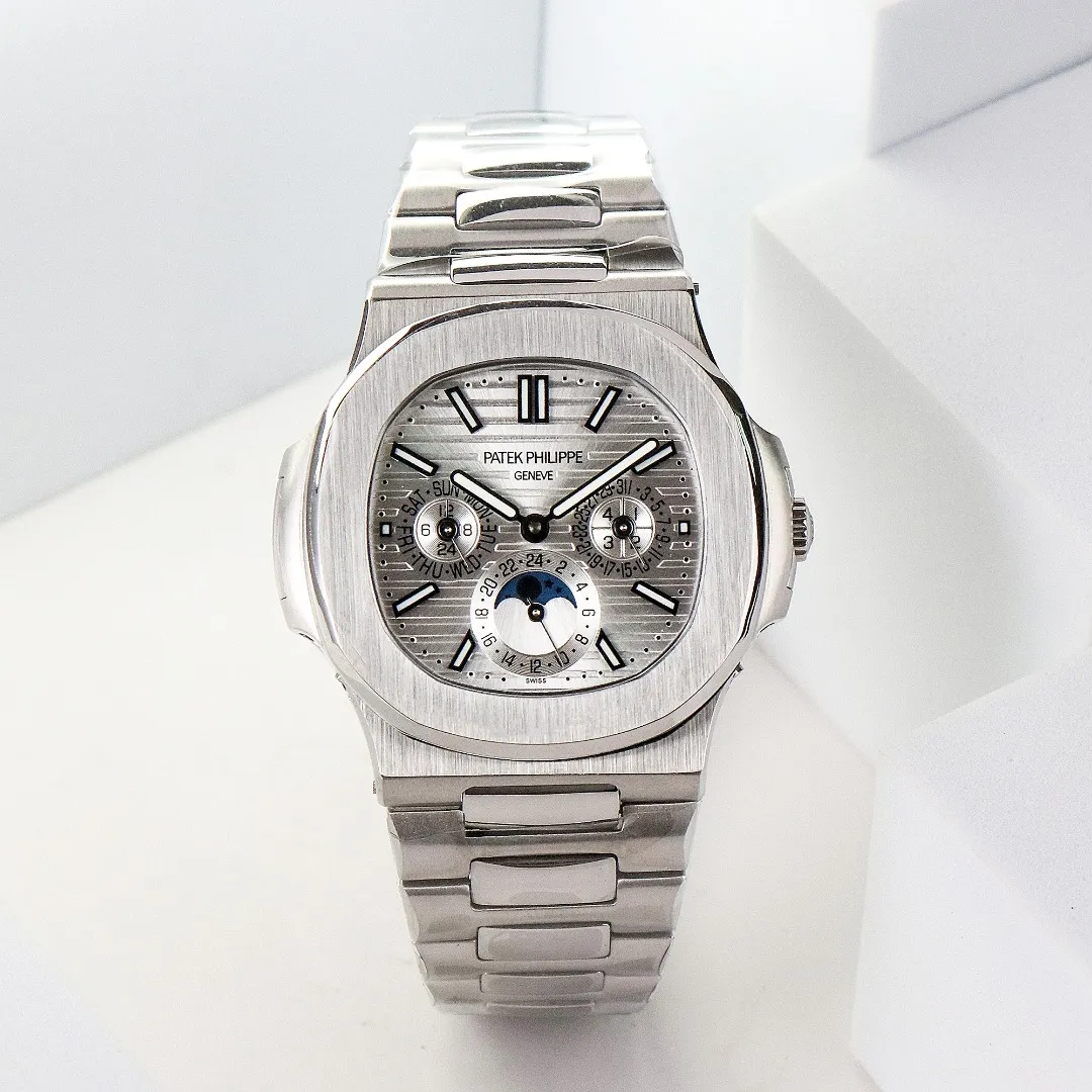 Patek Philippe Silver Nautilus Watch - Bestter Watches