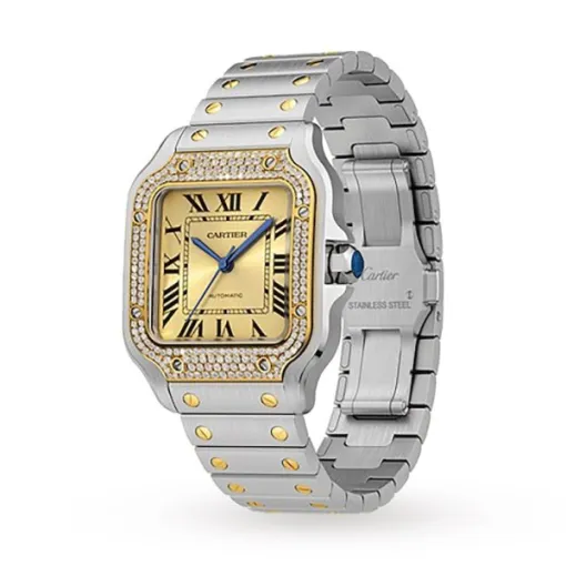 Cartier Santos de Cartier Women Automatic Gold Watch W3SA0007 - Bestter Watches