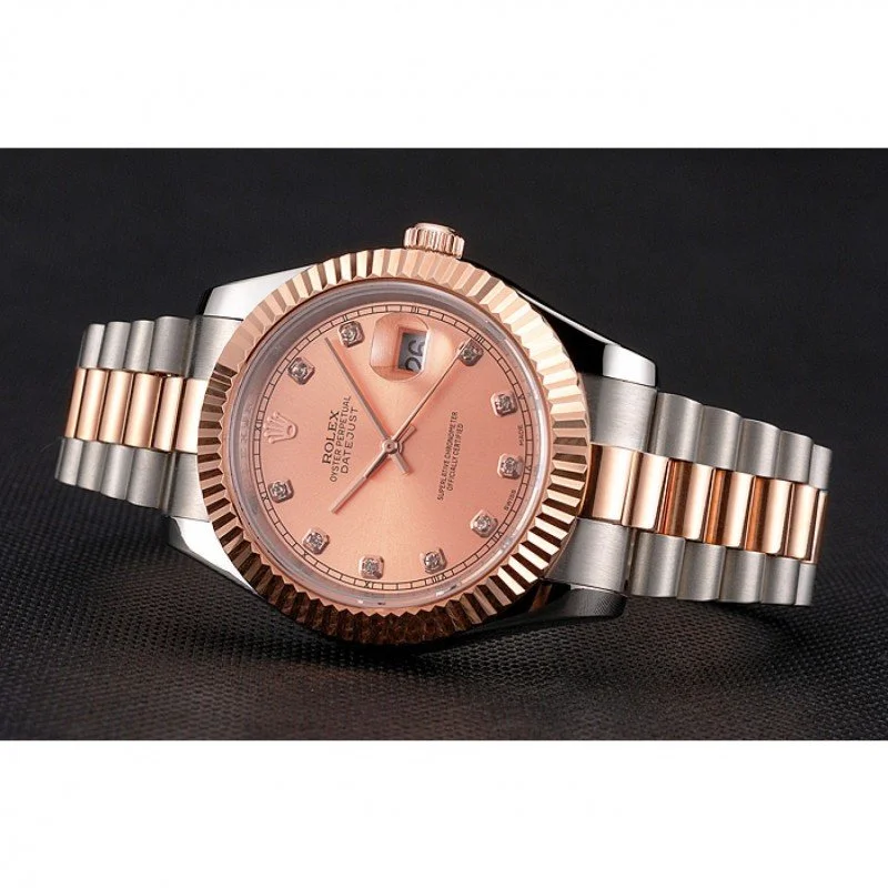 Superclone Rolex Datejust 41mm Rose-Gold Dial REP016816 - Bestter Watches