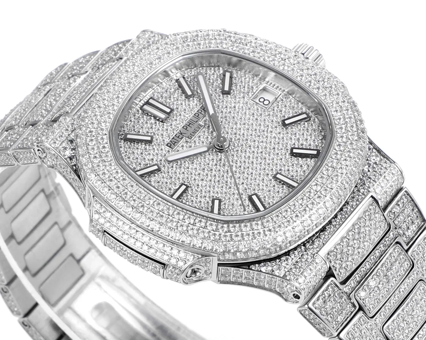 Patek Philippe Nautilus Full Star Platinum Watch - Bestter Watches