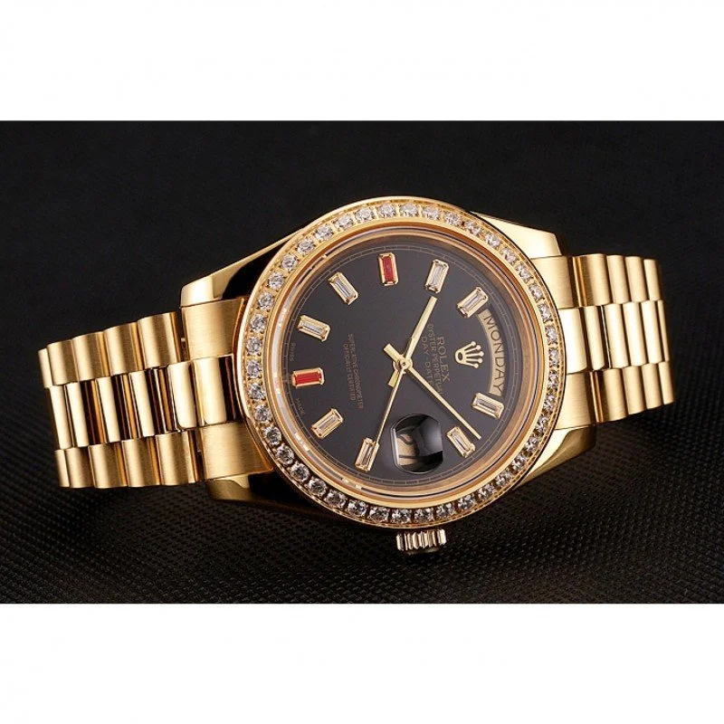 Superclone Rolex Day-Date 36mm Black Dial 1454101 - Bestter Watches