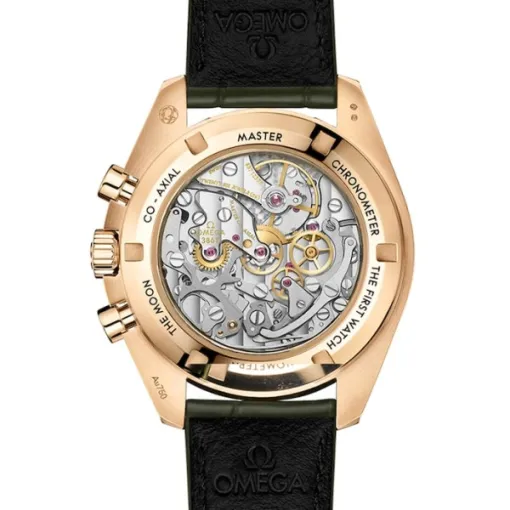 Omega Speedmaster Men Automatic Green Leather Watch O31063425010001 - Bestter Watches