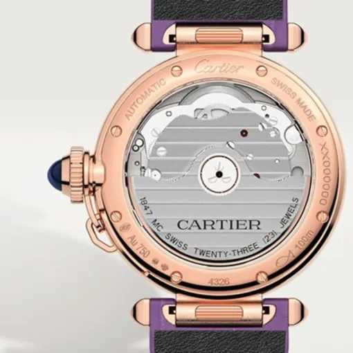 Cartier Pasha de Cartier Women Automatic Silver Alligator Watch WJPA0012 - Bestter Watches