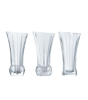 OASIS 5.5 Spring Table Crystal Vase Set 3pc