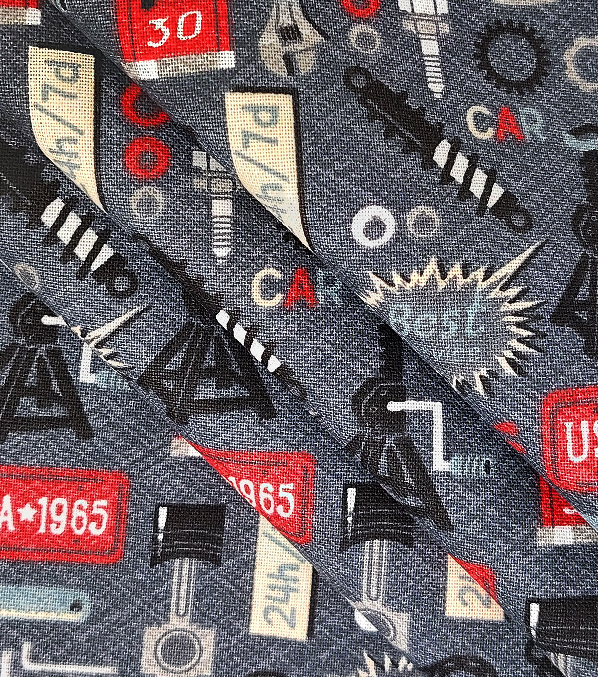 Mechanics Tools Novelty Cotton Fabric