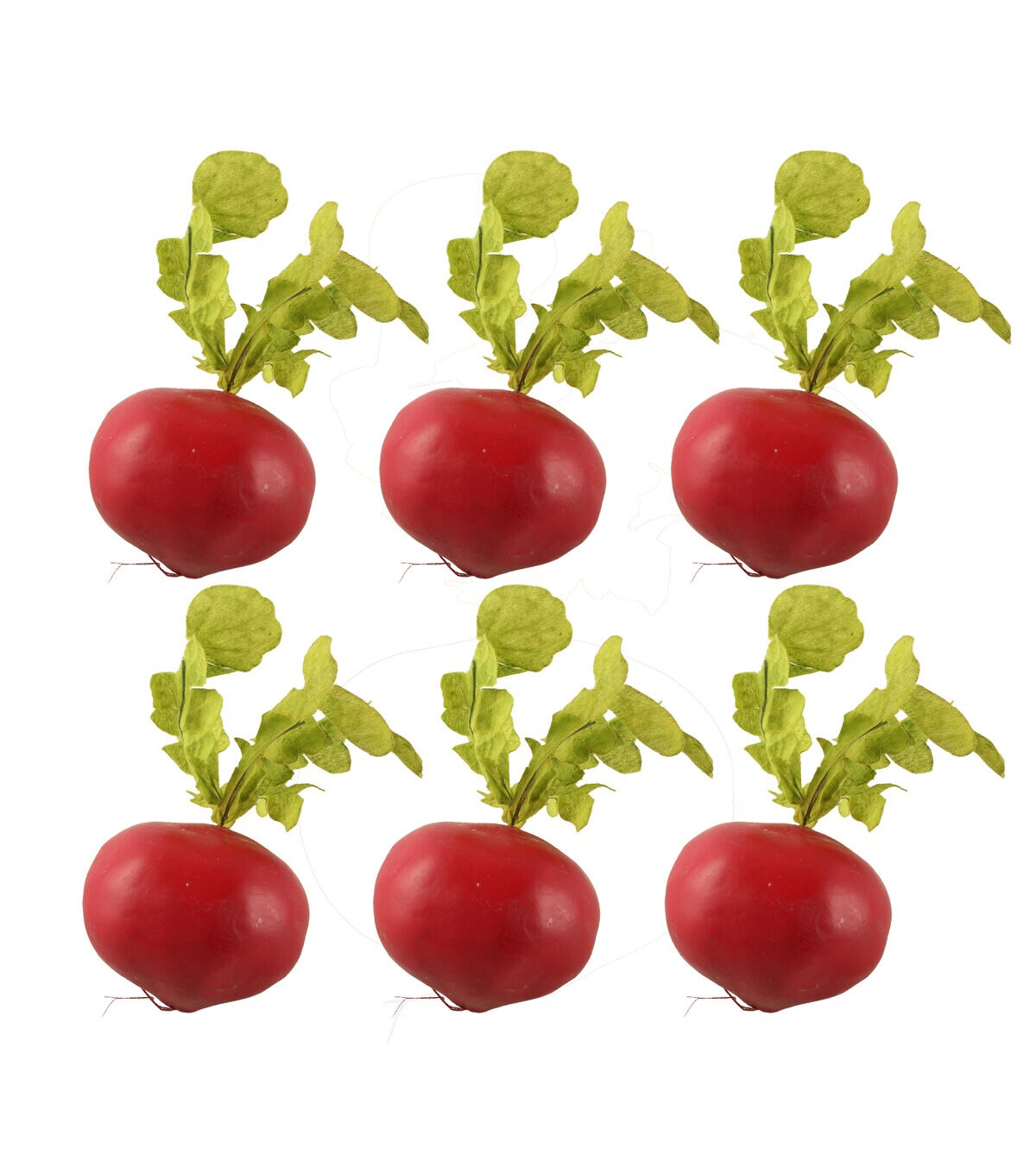 Flora Bunda 6ct Artificial Red Radishes