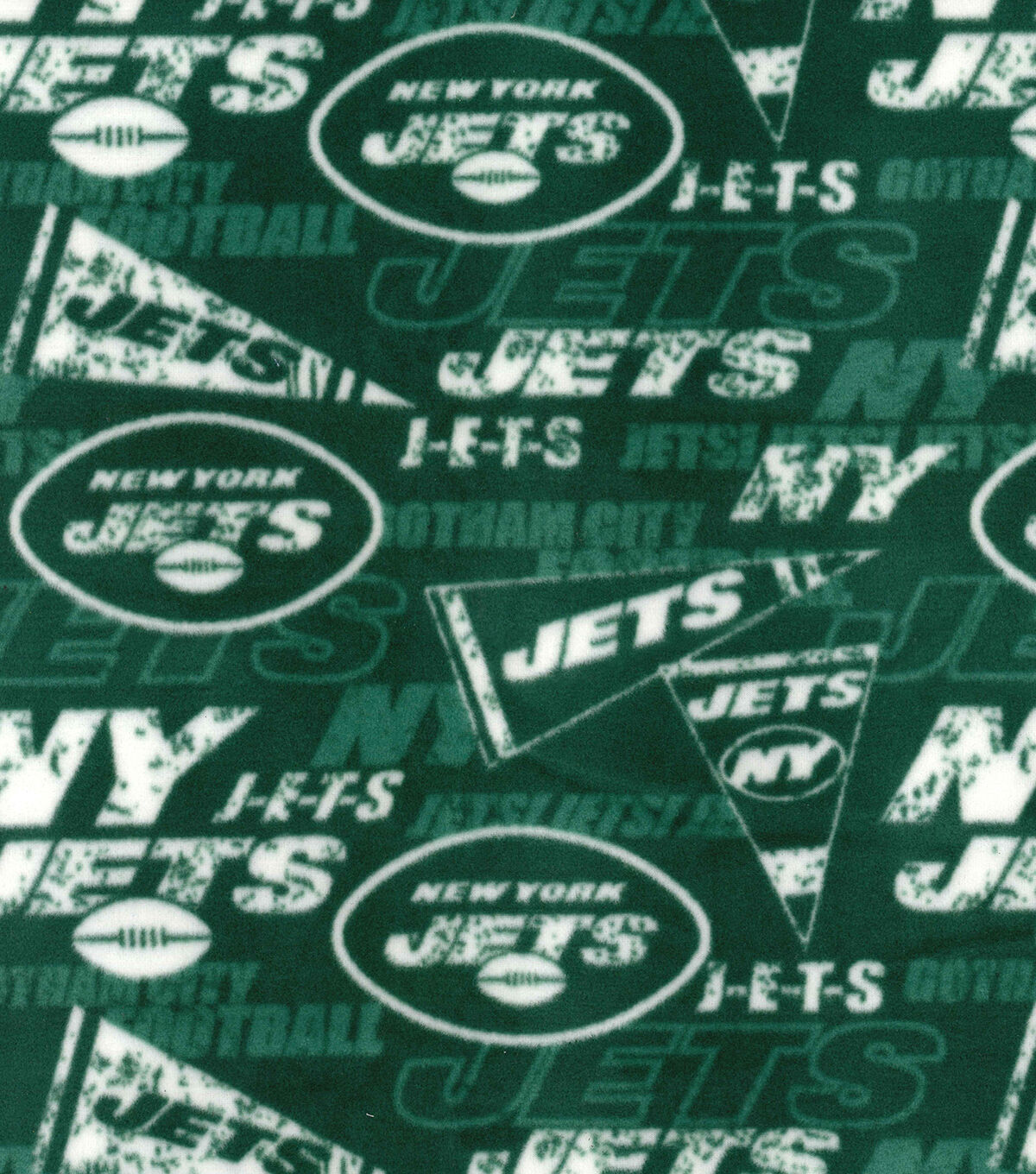 Fabric Traditions New York Jets Fleece Fabric Retro