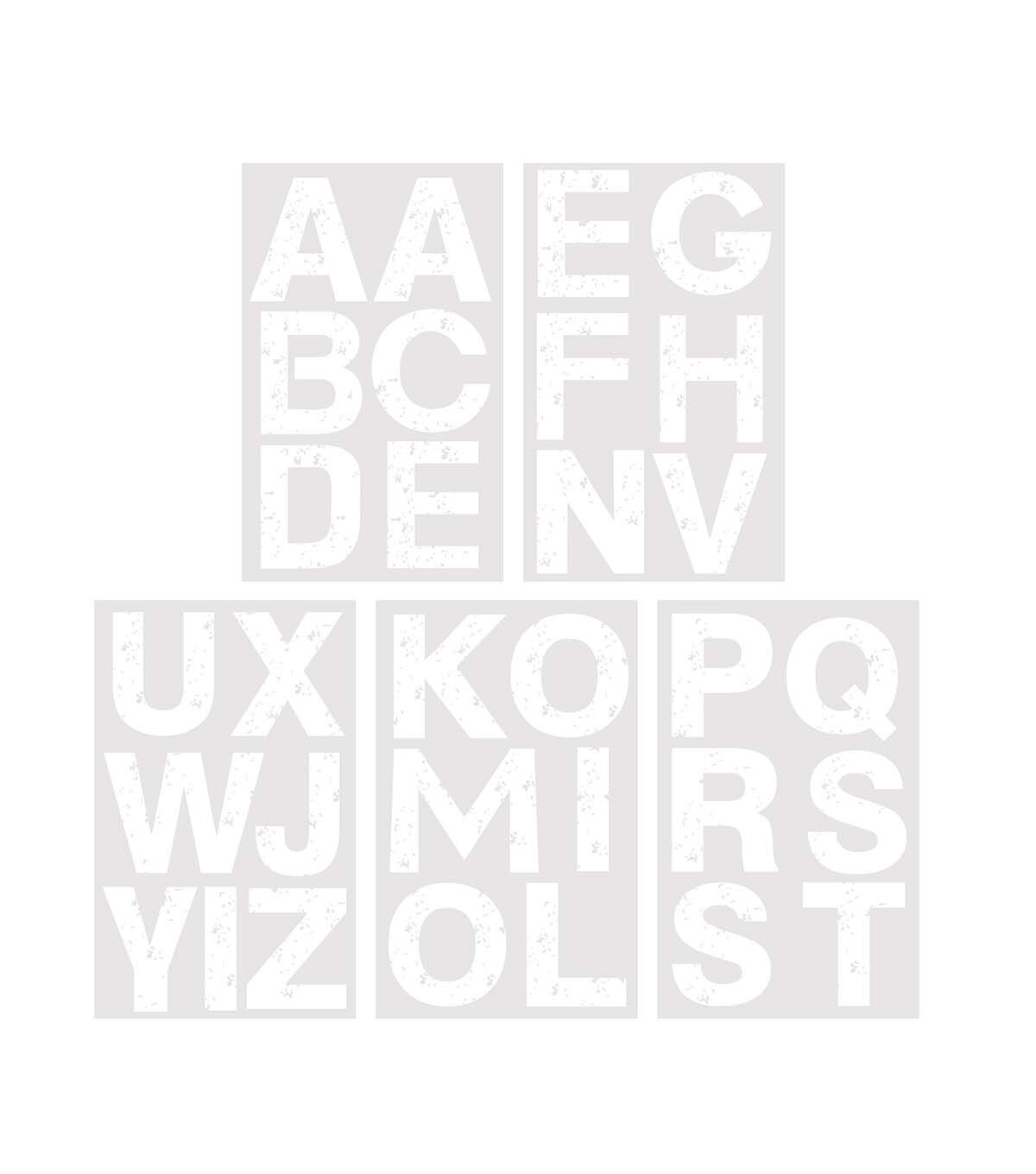 3 White Speckles Iron On Letters 5 Sheets by hildie & jo