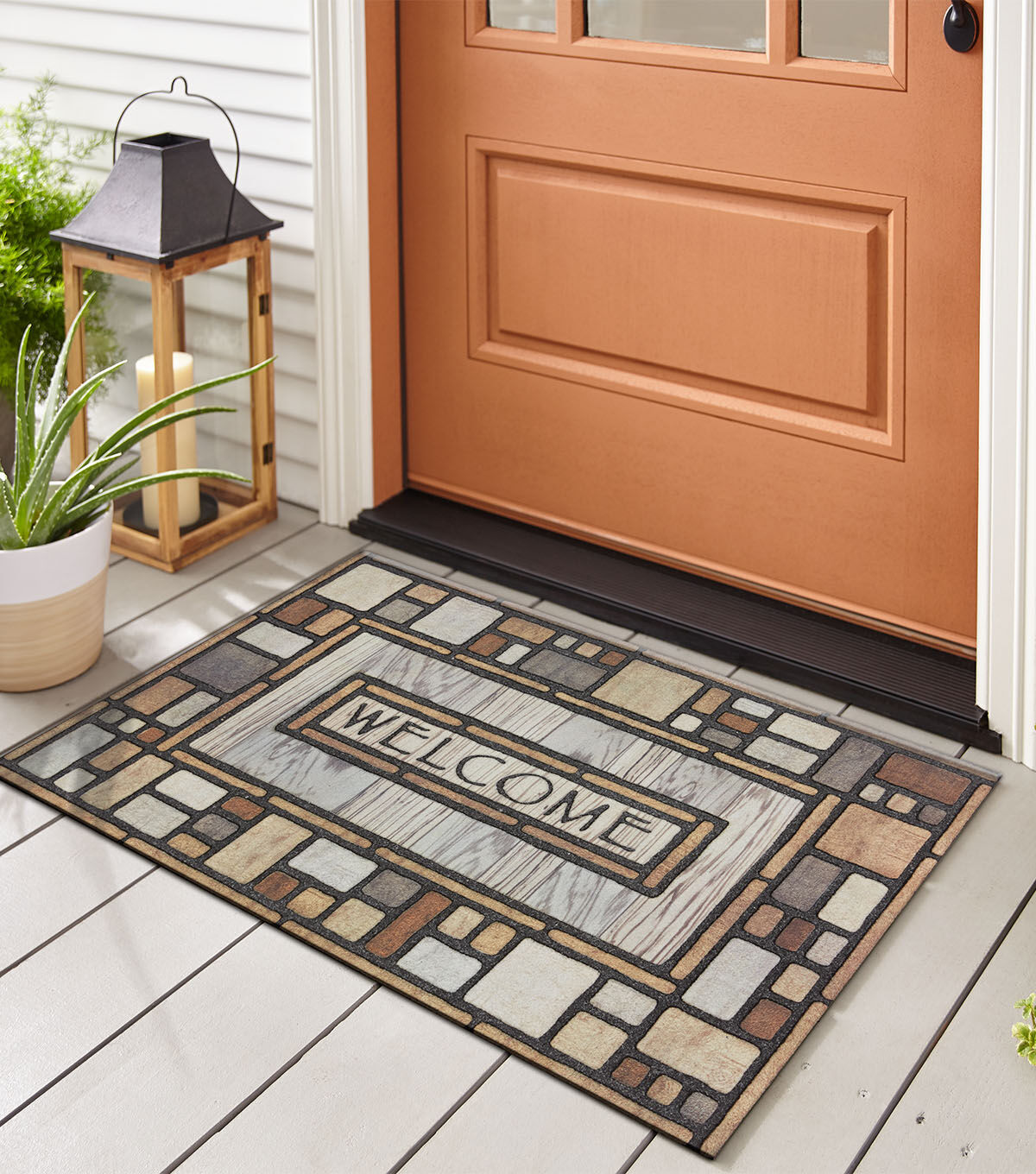 Drifted Nature Doormat Multi 1'11 x 2'11