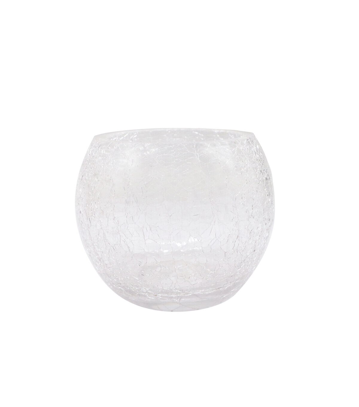 4 Crackle Glass Candle Holder by Place & Time