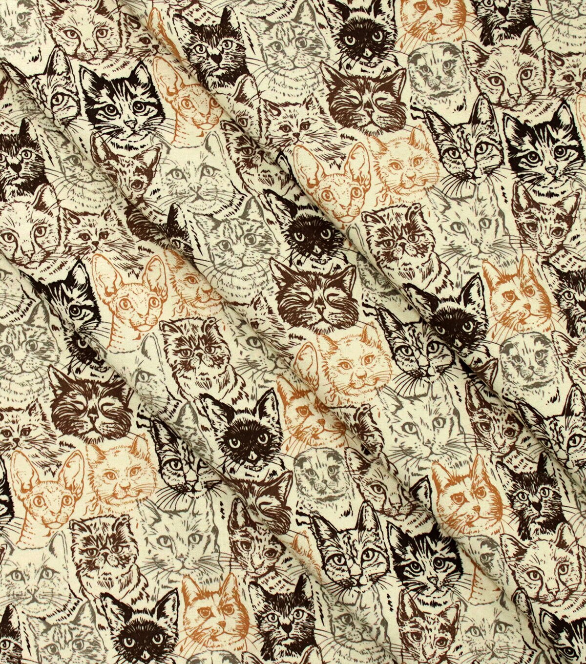 Packed Cats Super Snuggle Flannel Fabric