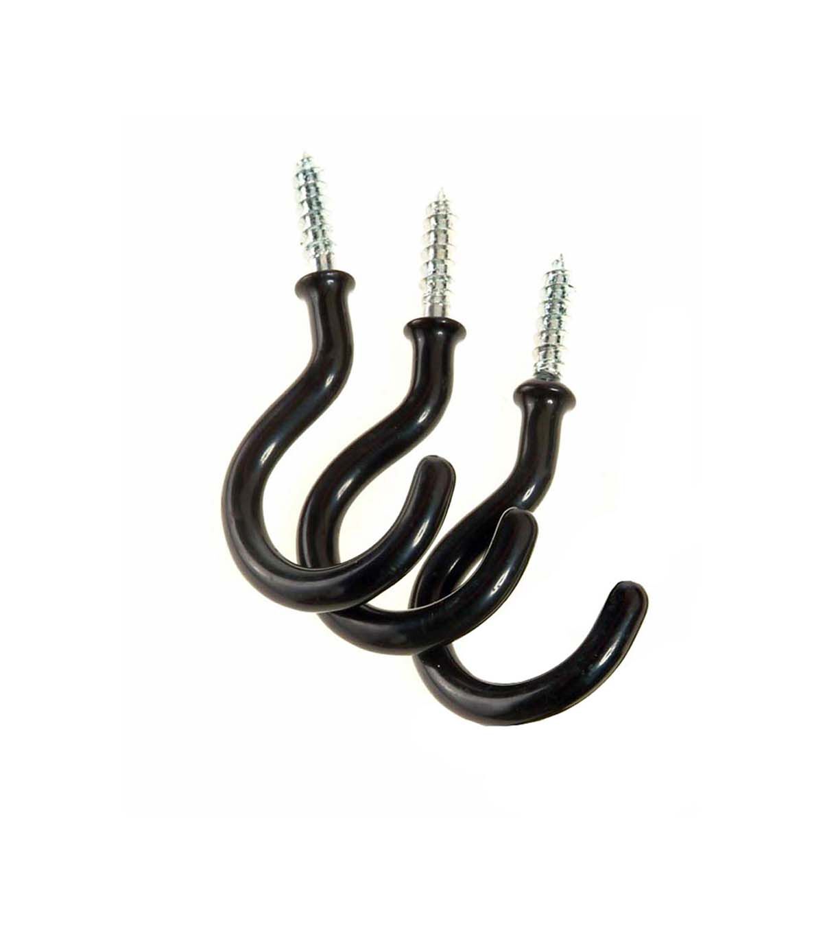 2pk Spring Black Iron Ceiling Sheperd Hooks 2pc by Place & Time