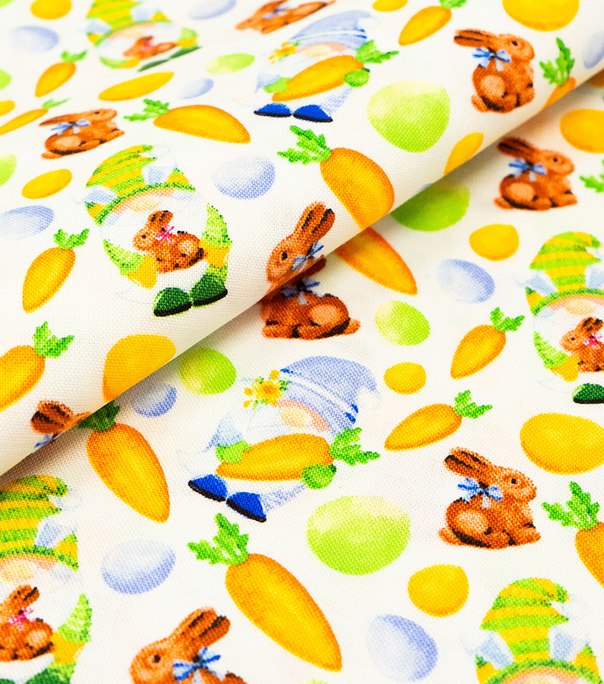 Singer Orange Carrots & Gnomes Quilt Cotton Fabric