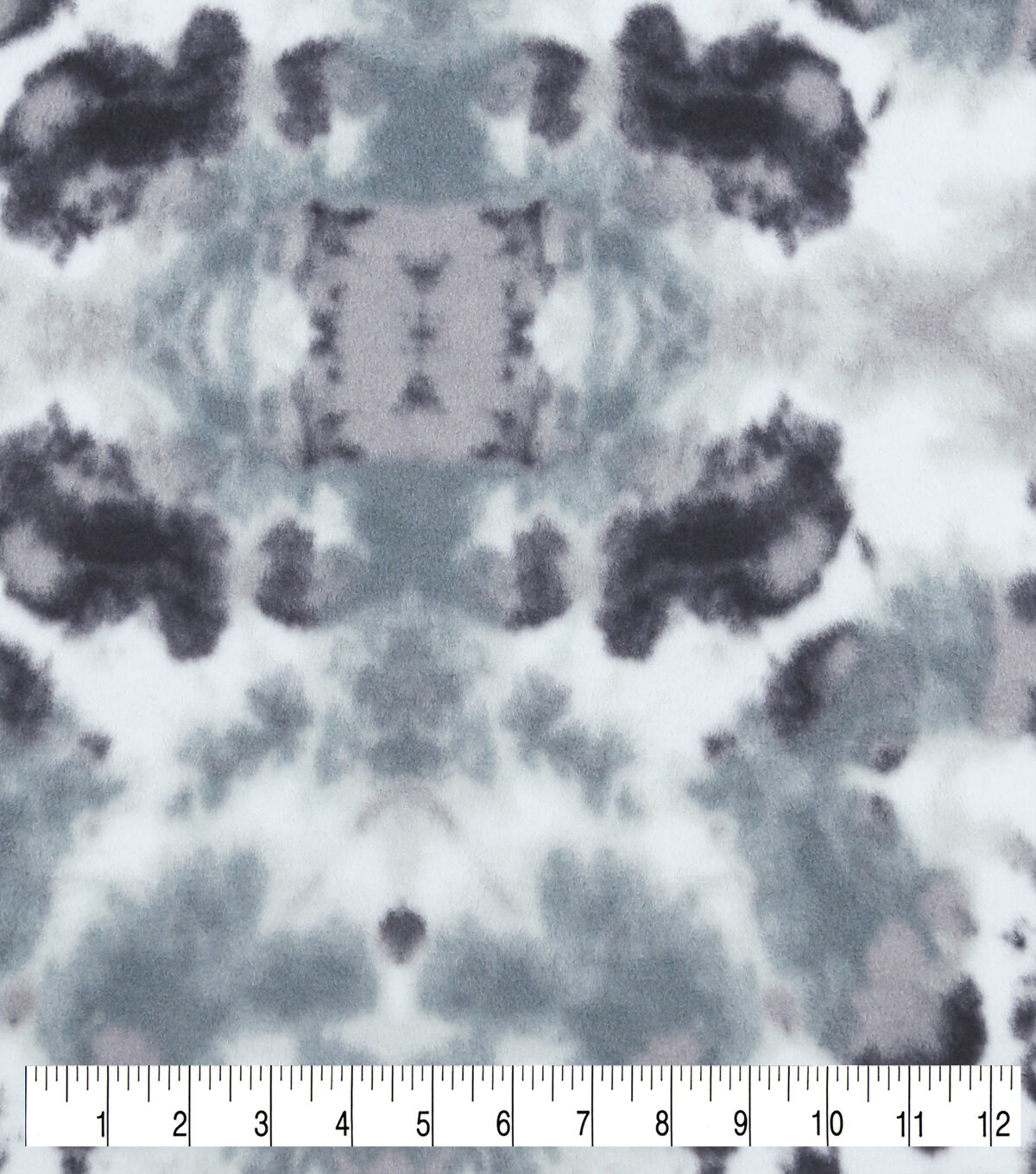 Gray Tie Dye Blend Anti Pill Fleece Fabric