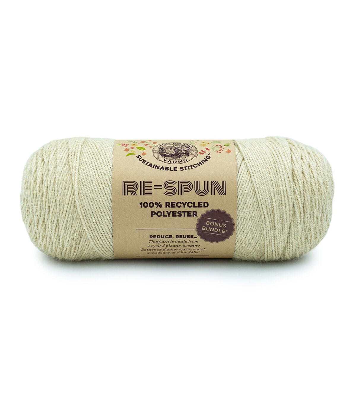 Lion Brand Re-Spun 658yds Worsted Polyester Bonus Bundle Yarn