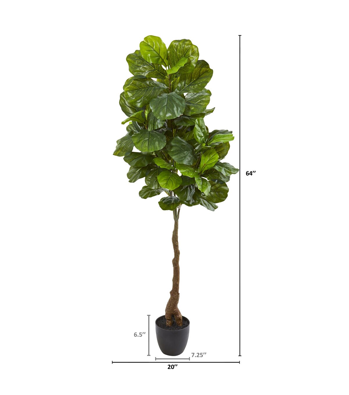 Nearly Natural Fiddle Leaf Fig Tree 64