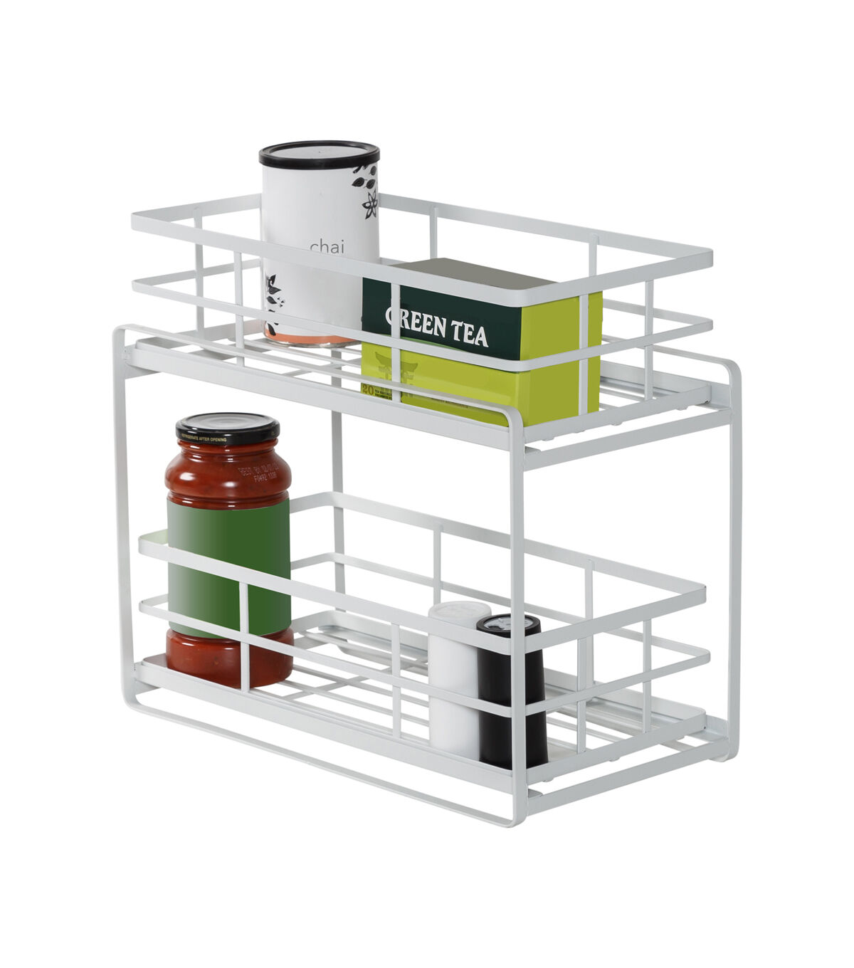 Honey Can Do 8 x 12 White Kitchen 2 Drawer Storage Organizer