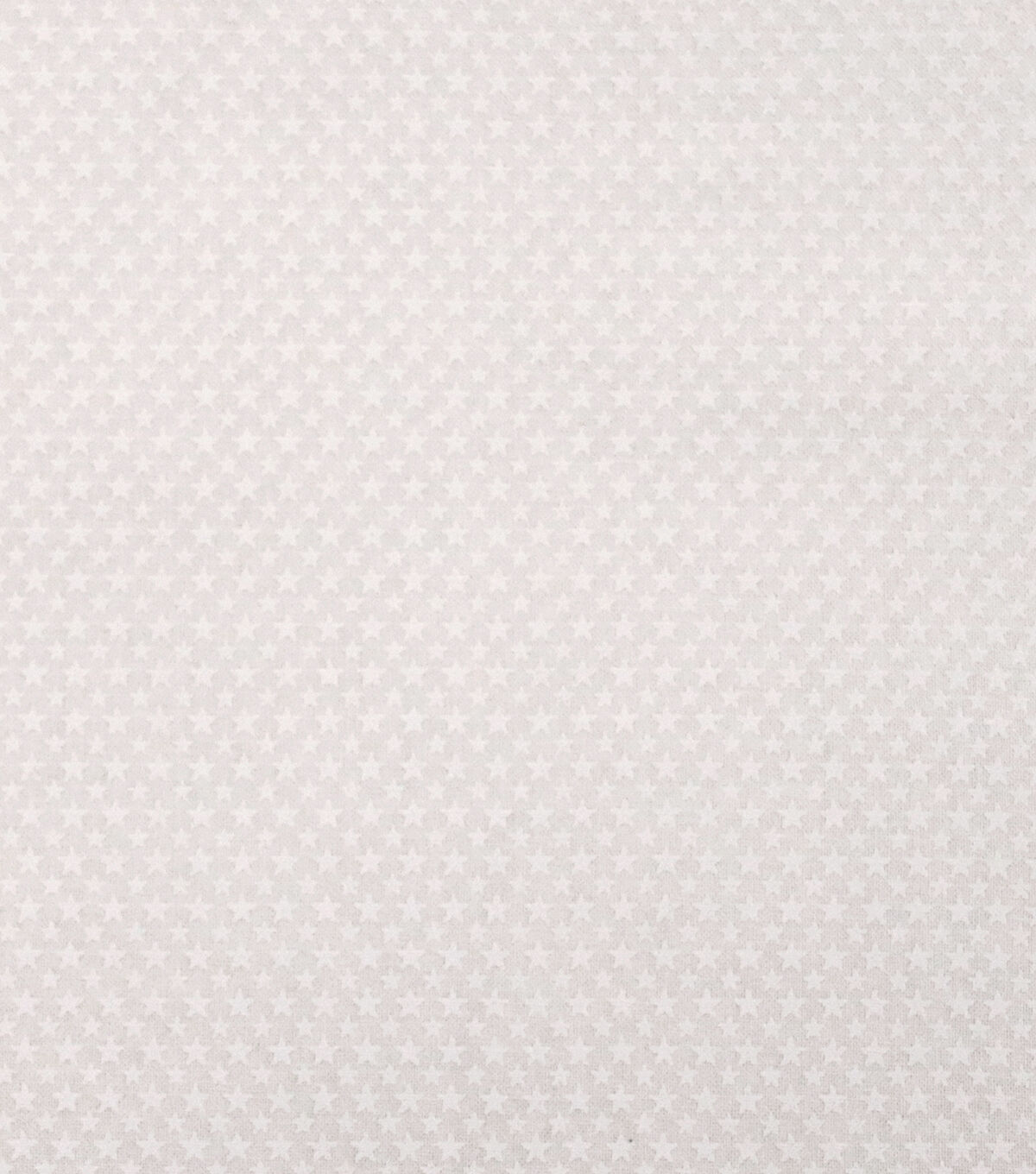 White On White Stars 108 Wide Print Cotton Fabric