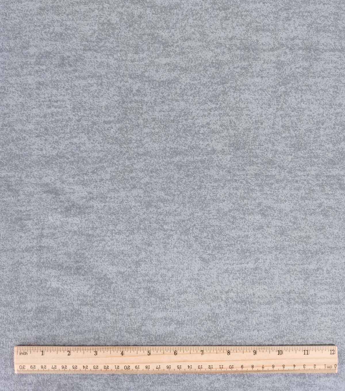 Gray Heathered Luxe Flannel Fabric