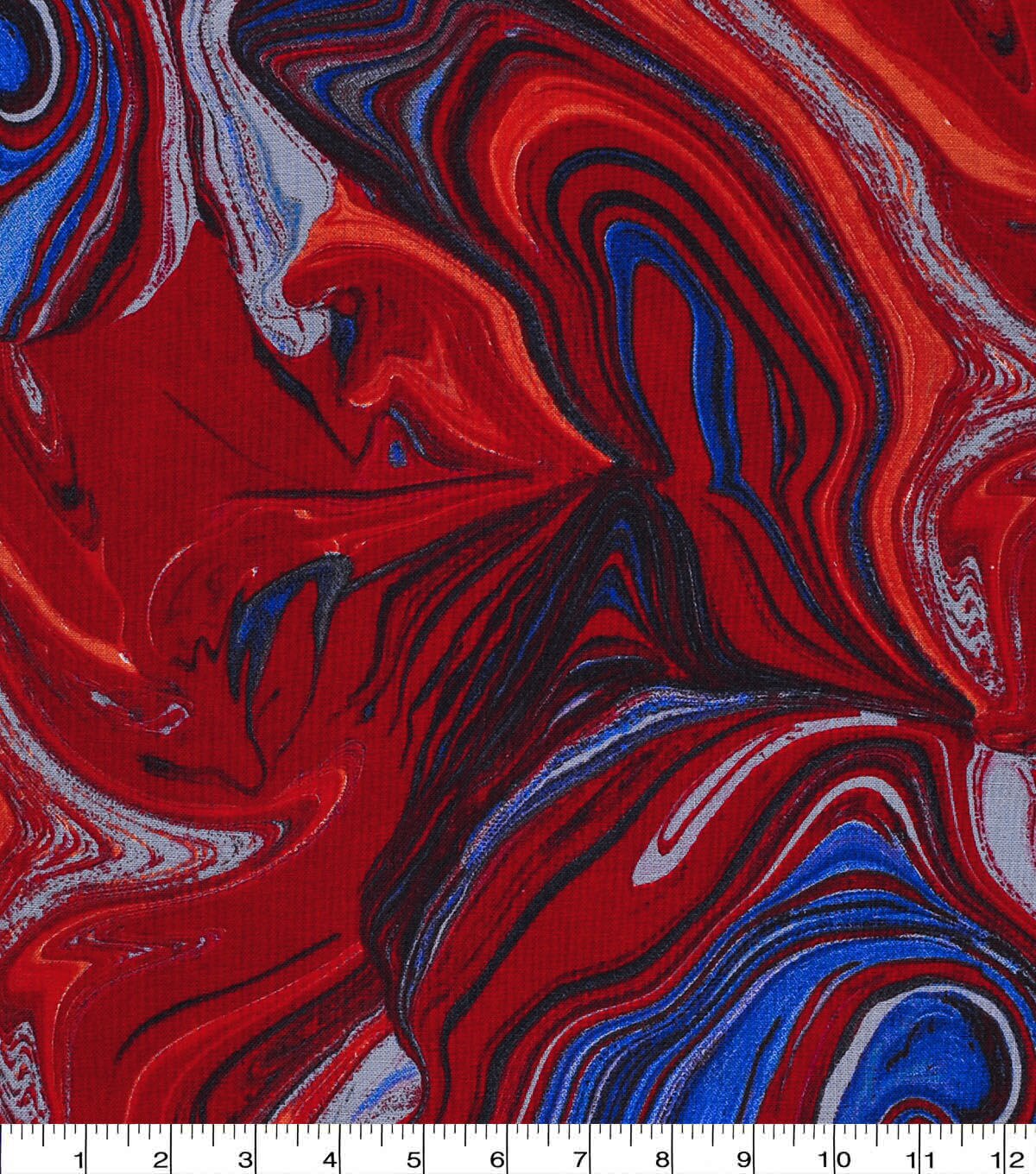 Americana Oil Slick Patriotic Cotton Fabric