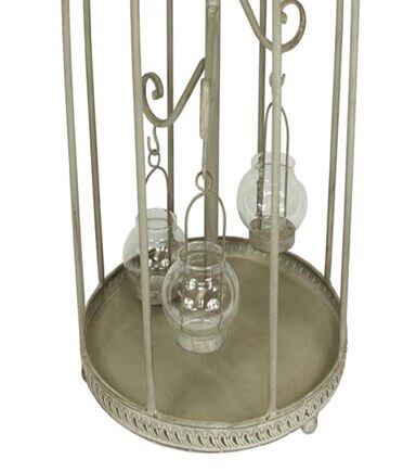 Northlight 26 Vintage Rose Birdcage Tealight Candle Holder