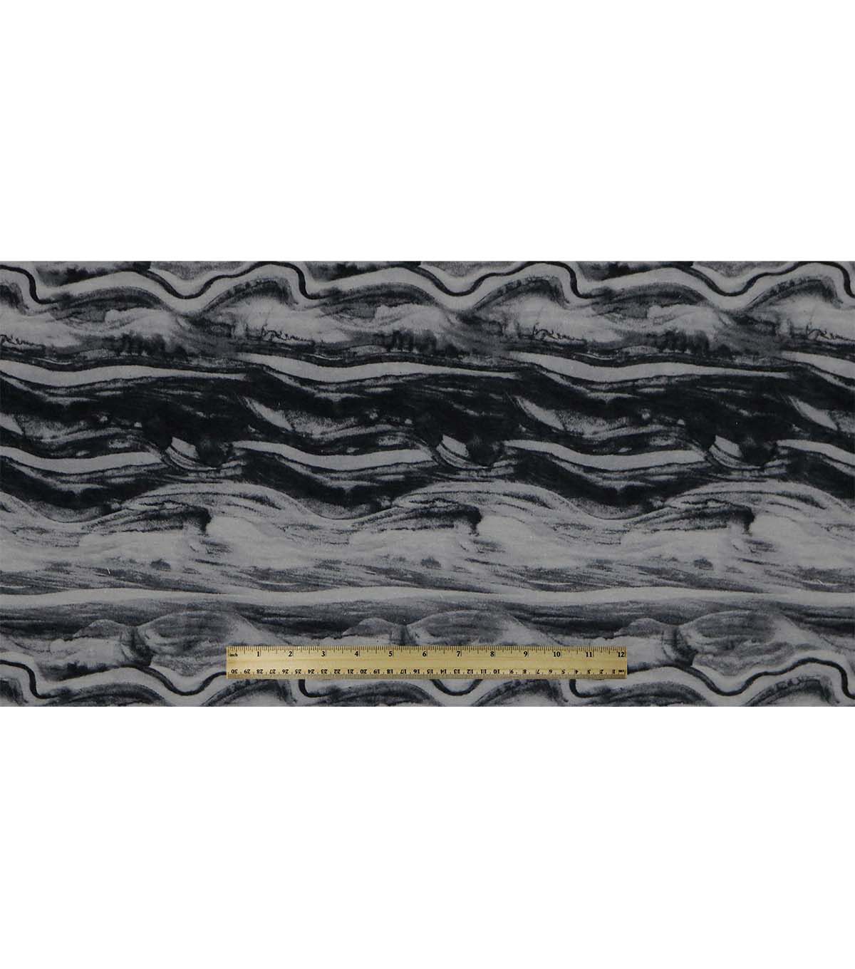 Black Water Super Snuggle Flannel Fabric