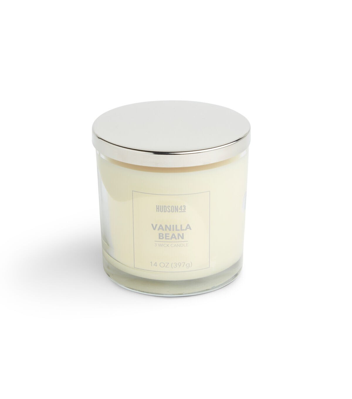 14oz Vanilla Bean Scented Jar Candle by Hudson 43