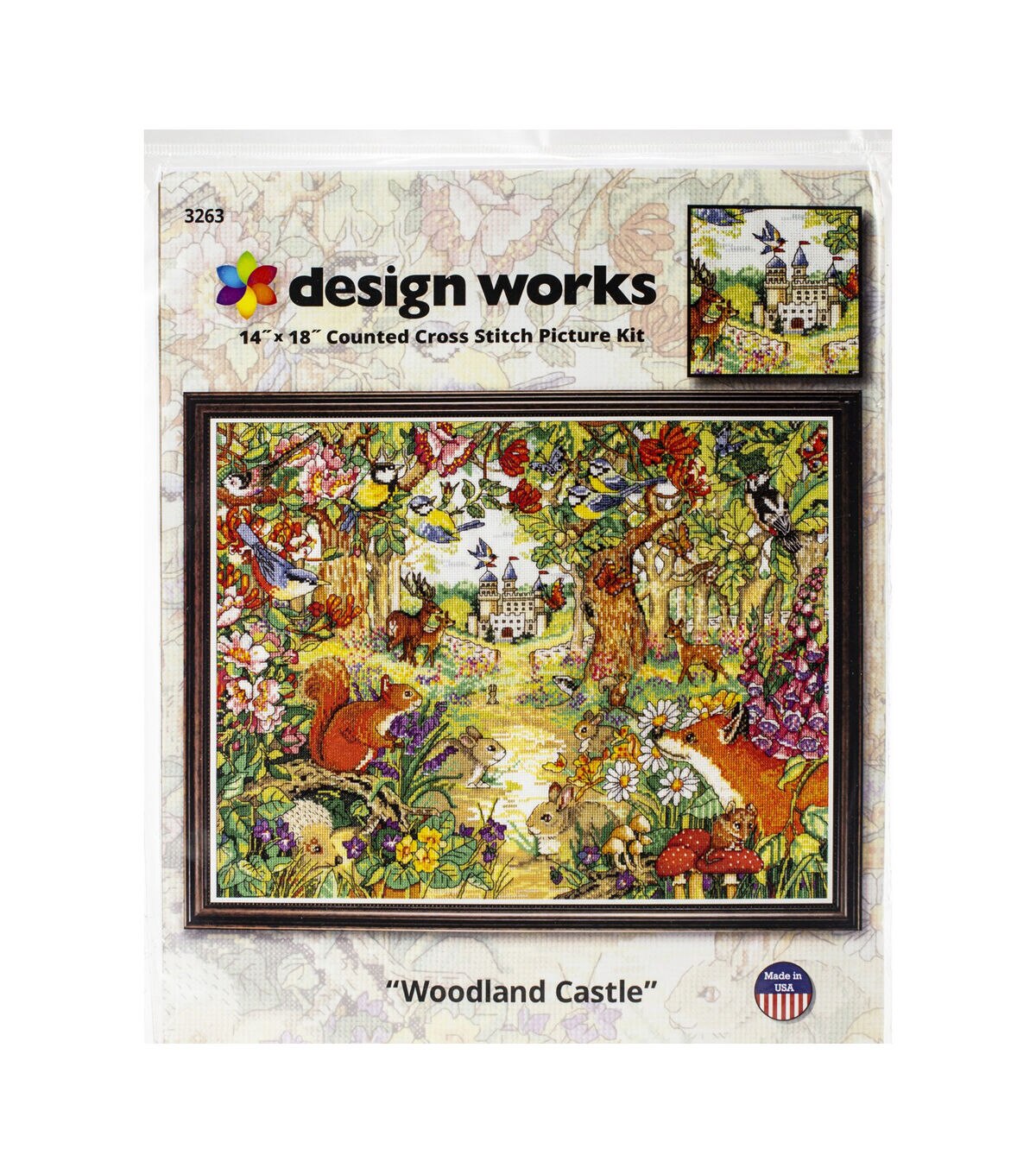 Design Works 18 x 14 Castle in the Clearing Counted Cross Stitch Kit