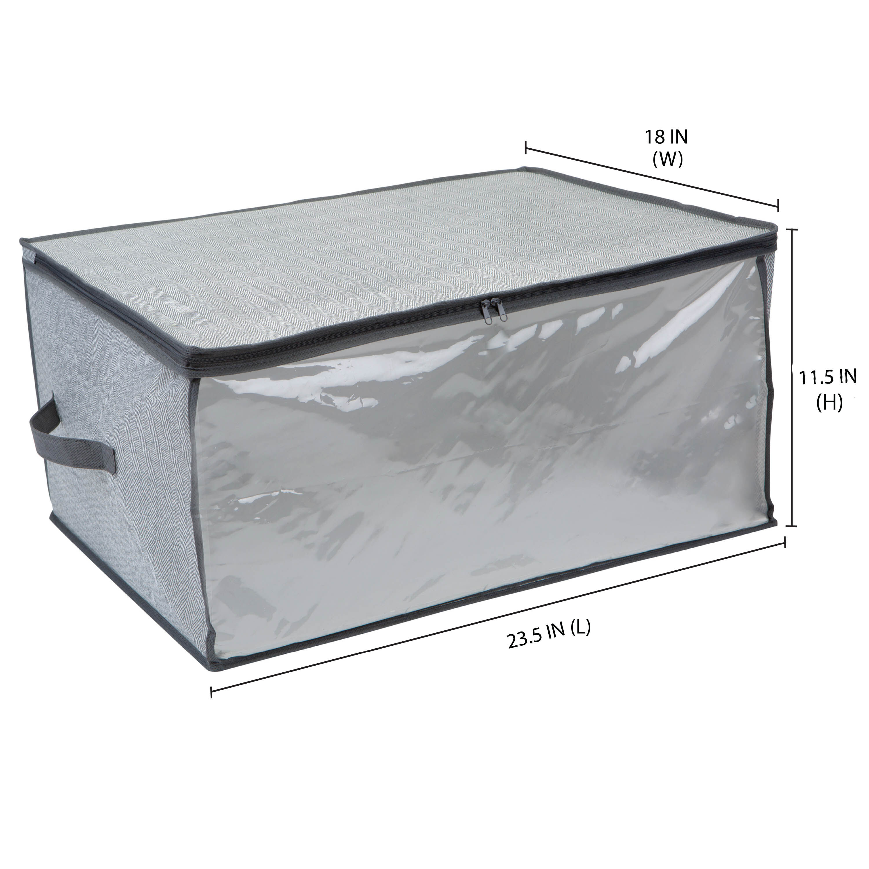 Simplify 24 x 18 Gray Blanket Bag With Handle