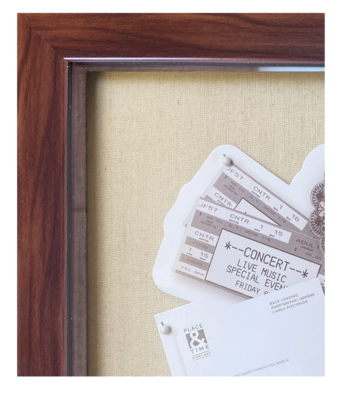 16 x 20 Cherry Front Loading Shadow Box by Place & Time