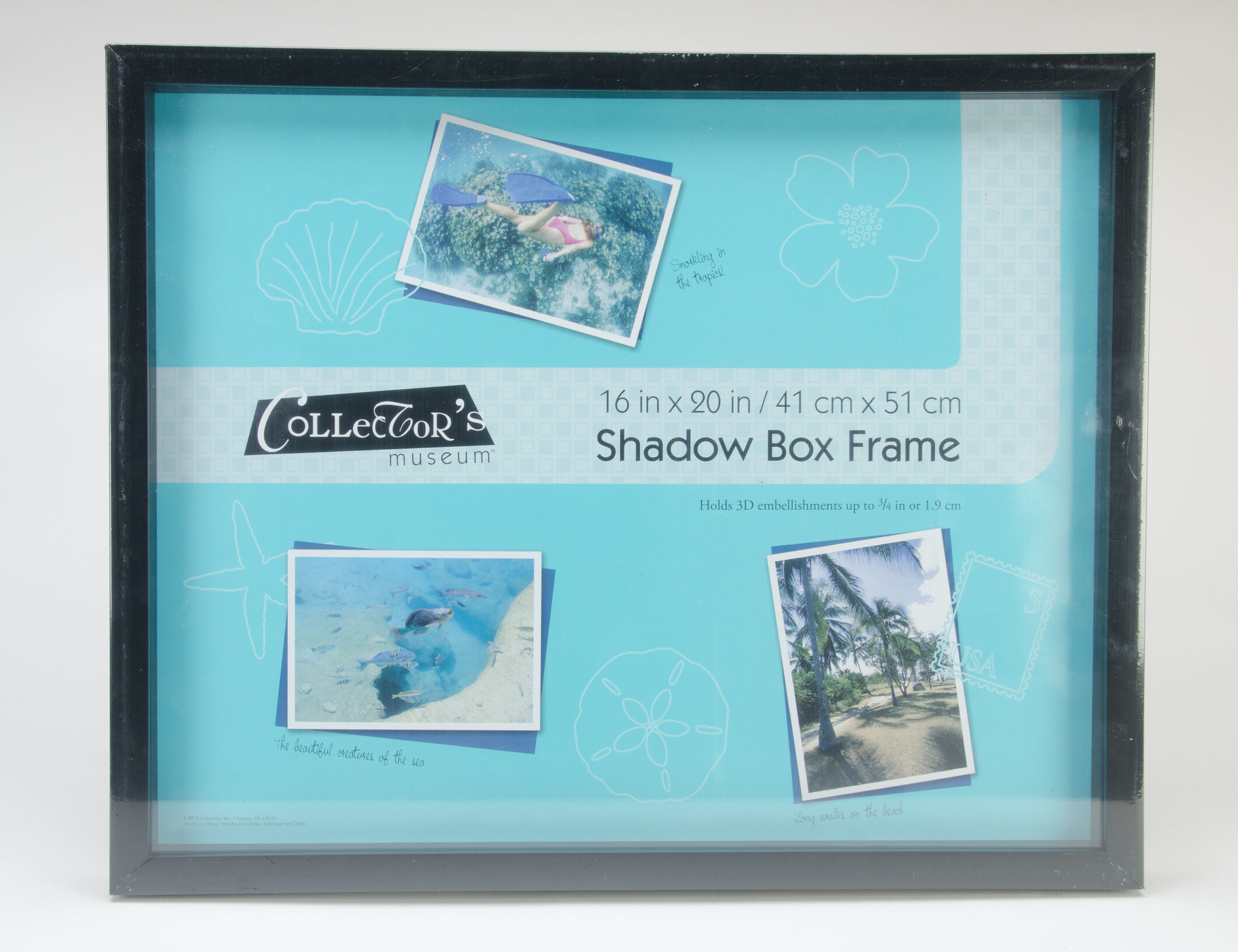 Collector's Museum 16x20 Black Shadow Box Frame