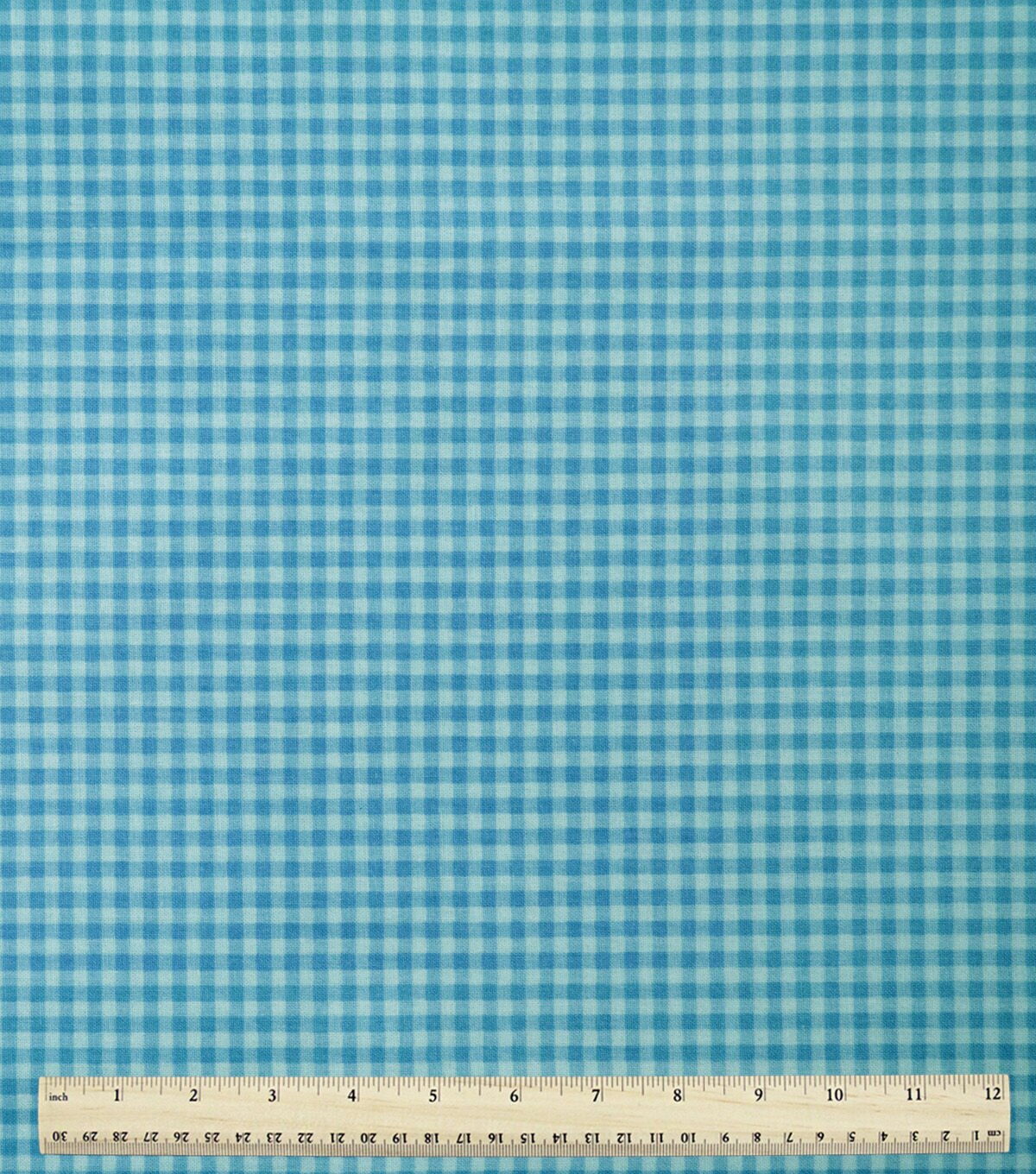 Blue Gingham Cotton Fabric by Keepsake Calico