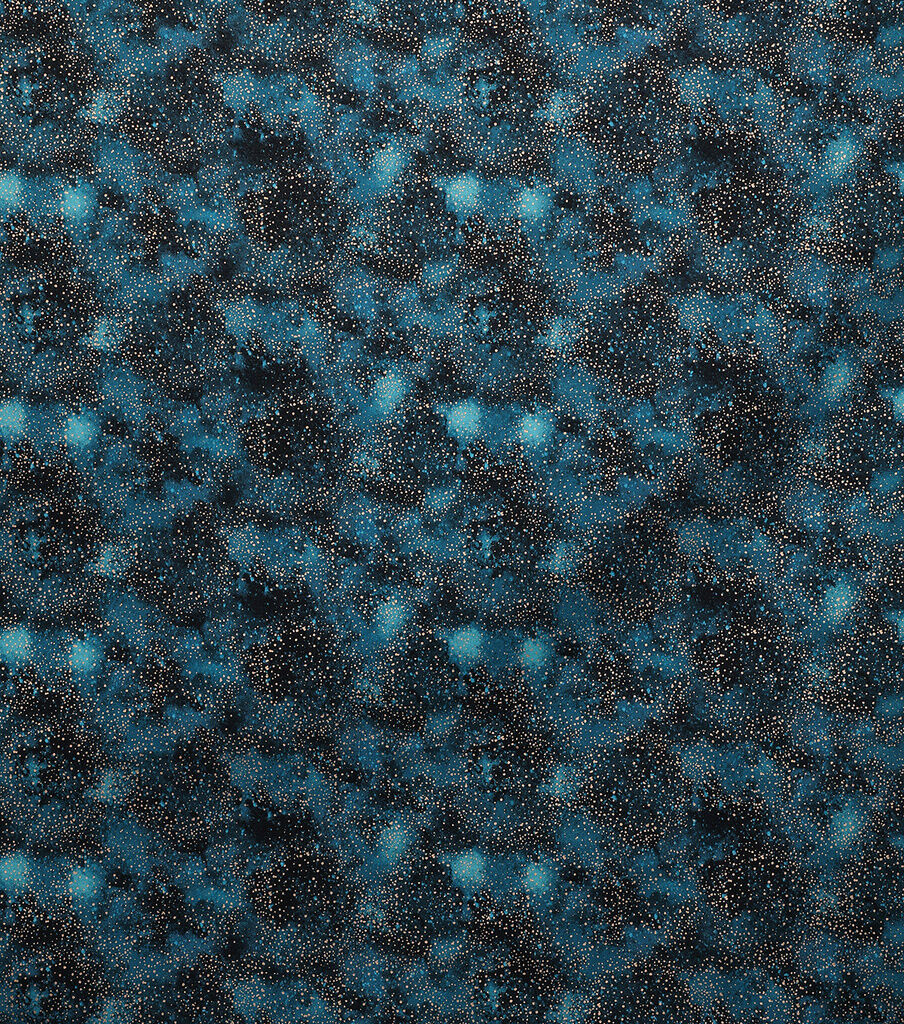 Cosmos Quilt Metallic Cotton Fabric by Keepsake Calico