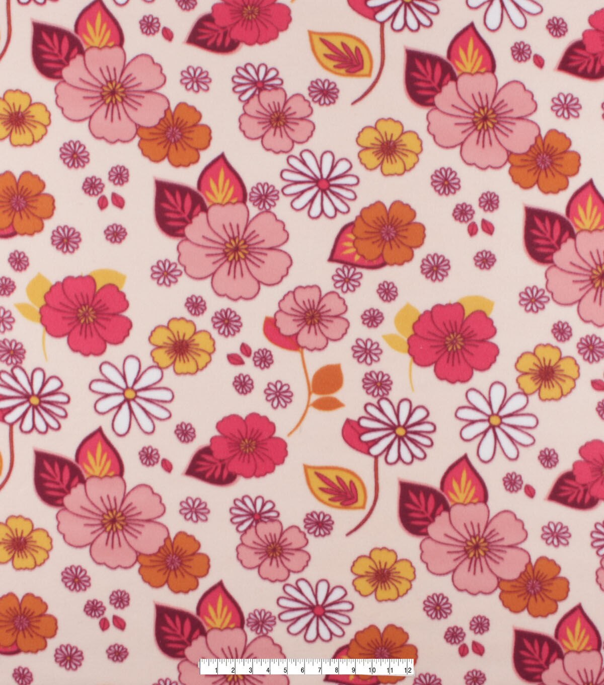 Flower Power Blizzard Fleece Fabric