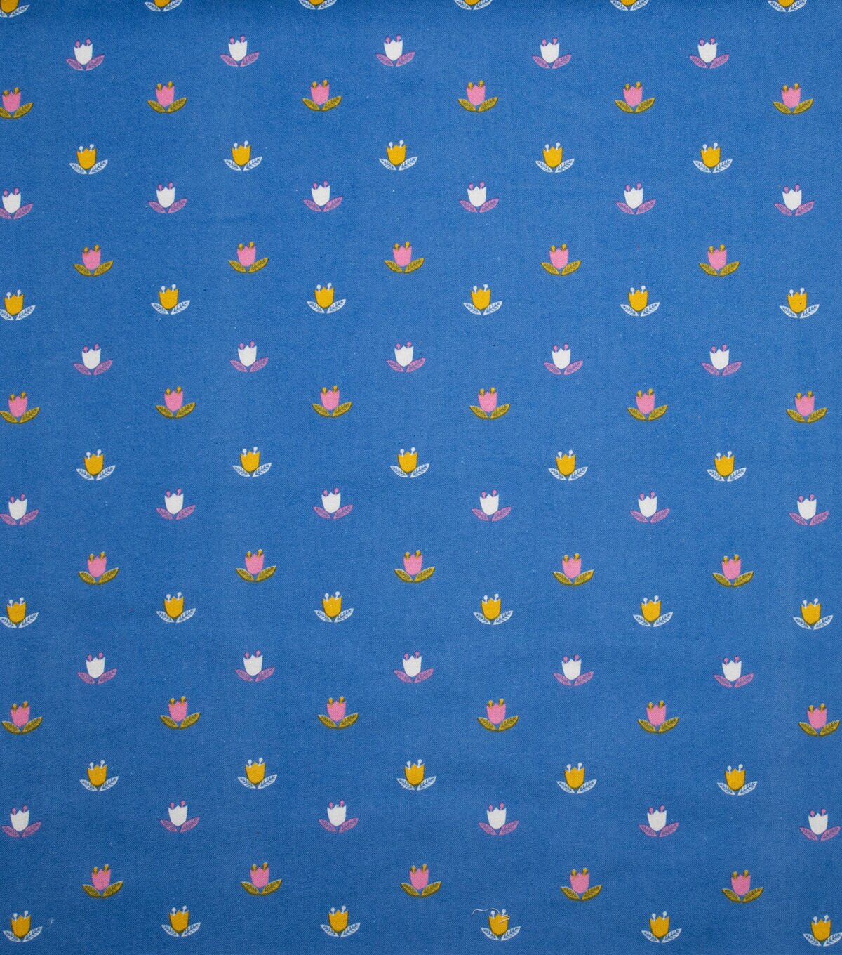Happy Tiny Floral Blue Super Snuggle Flannel Fabric