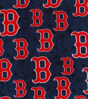 Fabric Traditions MLB Fleece Fabric Boston Red Sox